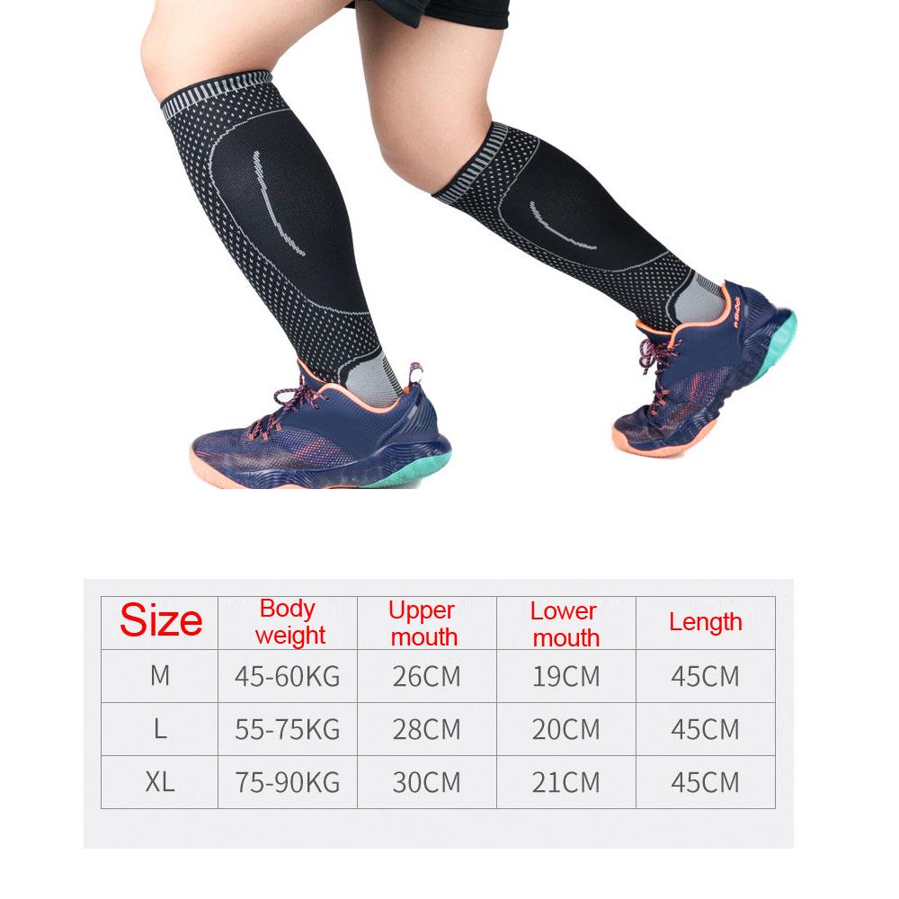 1 Pair Compression Ankle Calf Sleeves Relieve Plantar Fasciitis Improve Blood Circulation Shin Splint Recovery Aid
