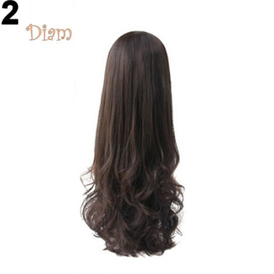 Tenfyer Парик Стильная кудрявая волнистая полоса для волос Наполовину головы