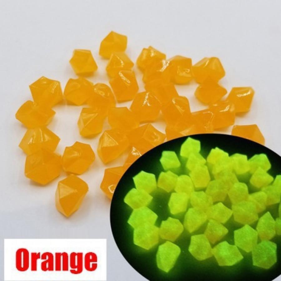 25/100/300pcs Garden Decor Luminous Stones Glow In Dark Decorative Pebbles Outdoor Fish Tank Decoration Pebble Rocks Aquarium Mix Color