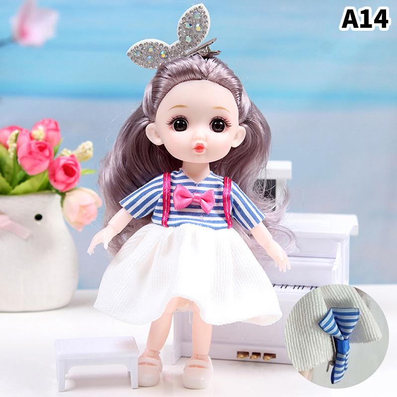 17 см кукла с одеждой обувью DIY подвижные суставы принцесса фигурка подарочные игрушки