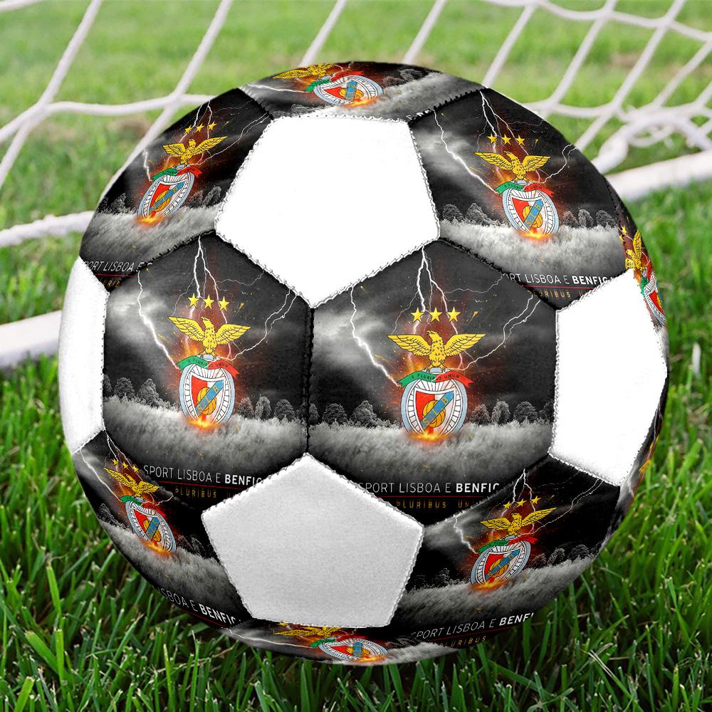 1 шт. Футбольный мяч S.L.Benfica размер 5 ПрагаМяч для мини-футбола Цветной Для всех возрастов Машинная строчка ПВХ Готов к соревнованиям Прочный Высокий отскок