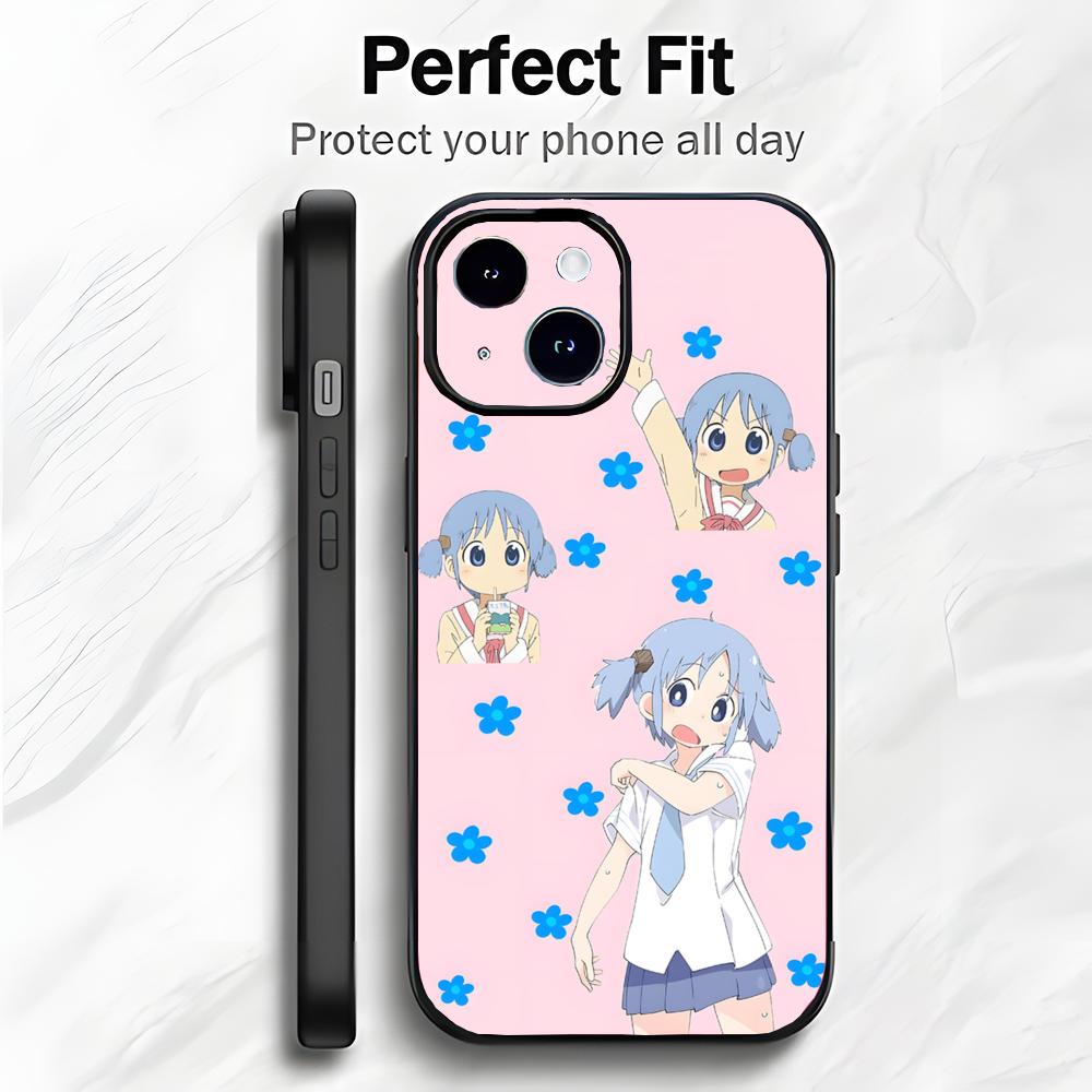 Милый забавный Slice Аниме N-Nichijou Чехол для телефона Чехол для телефона Мягкая упаковка Легкий Для iPhone17 16 15 14 13ProMax
