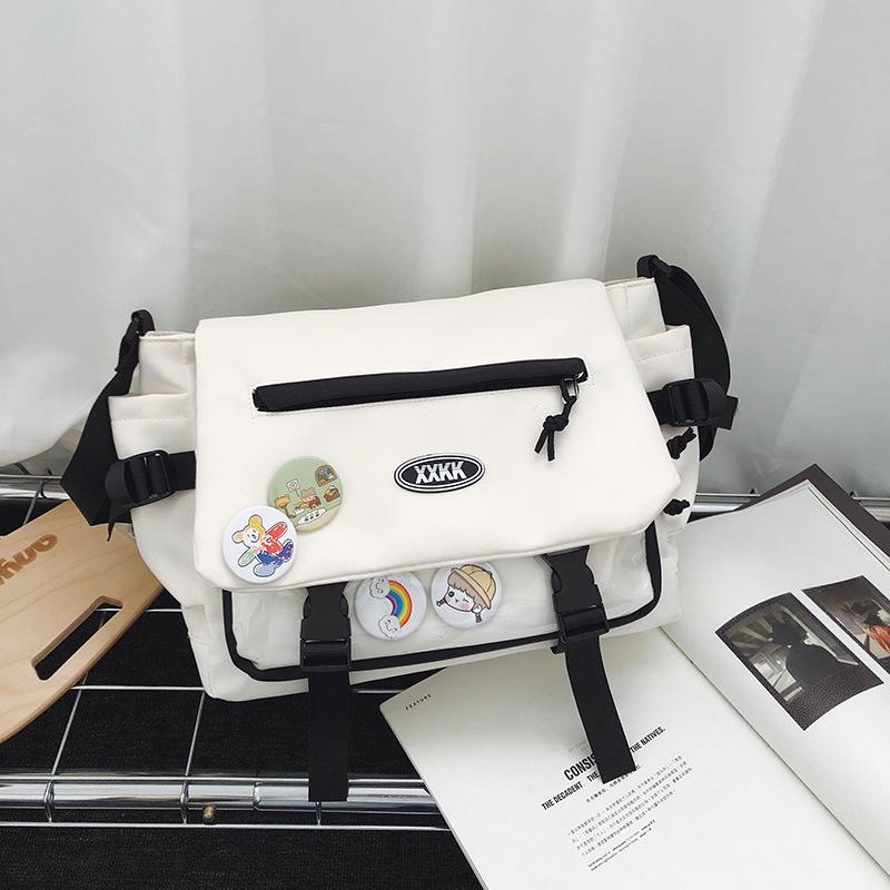 Универсальный рюкзак-мессенджер в корейском стиле: Модная кроссбоди большой вместимости для студентов