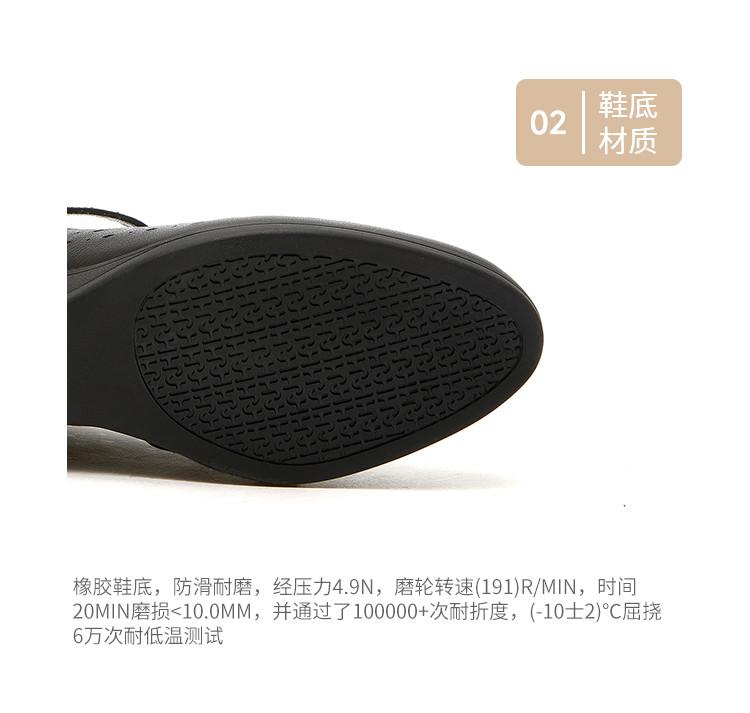 Women's Top Layer Cowhide Leather Perforated Breathable Sloping Heel Mary Jane Single Shoes