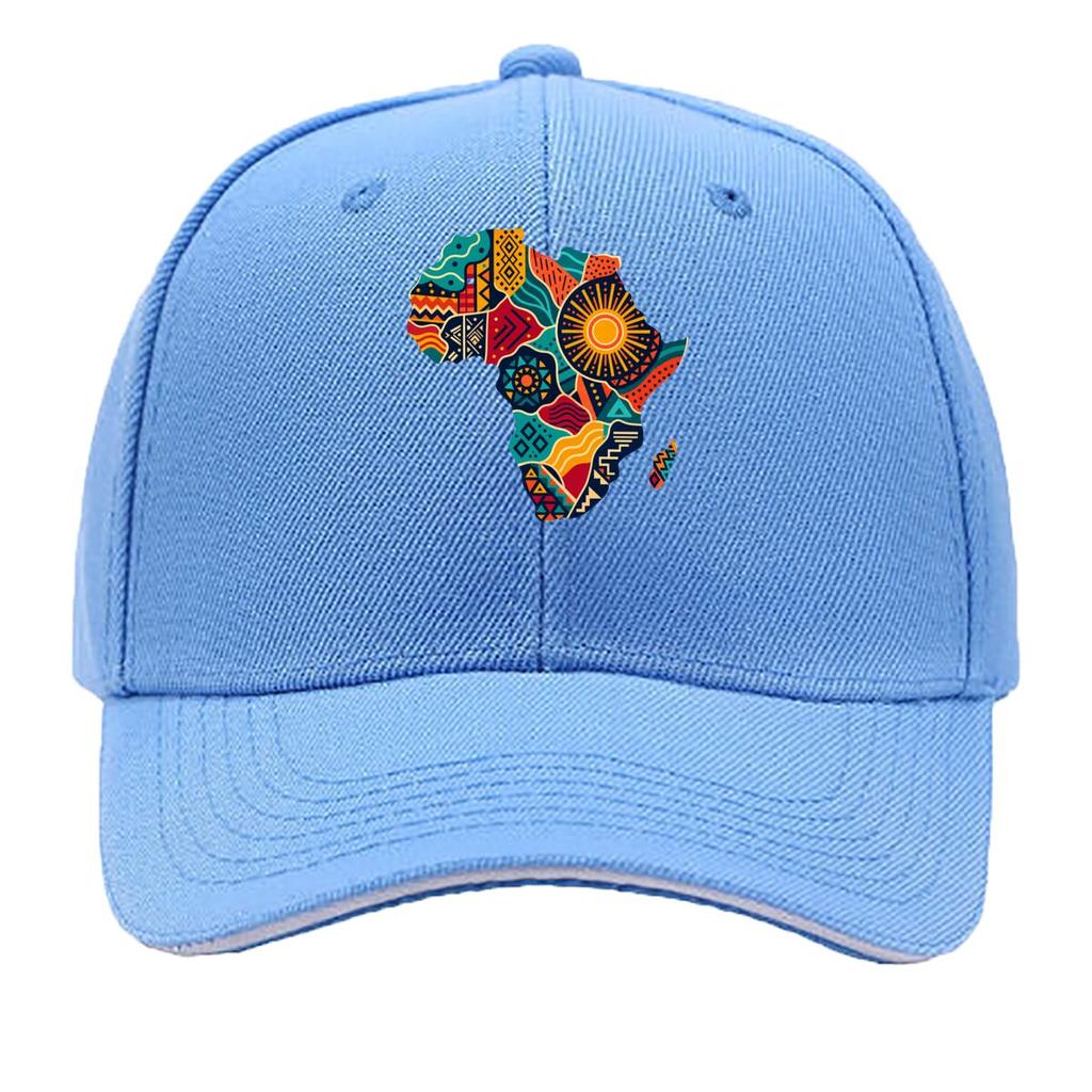 Pan African Sunrise Continent Mosaic Sandwich Baseball Cap Sun Cap Outdoor Workouts Hat