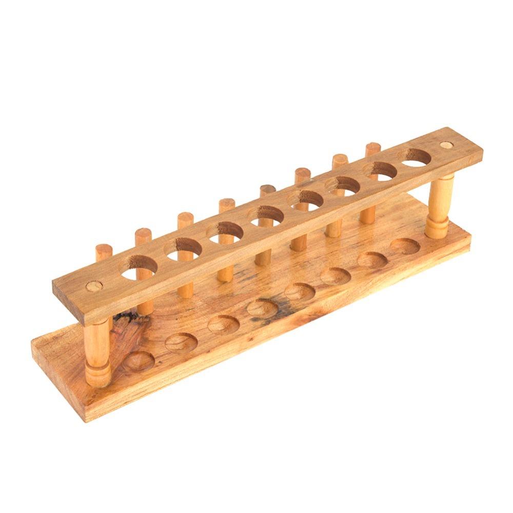6/8/10 Hole Wooden Test Tube Rack Durable Test Tube Stand Wooden Test Tube Stand Experiment
