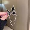 "Black Butterfly Brooch: High-End, Cold-Style Niche Design for Jackets and Suits"