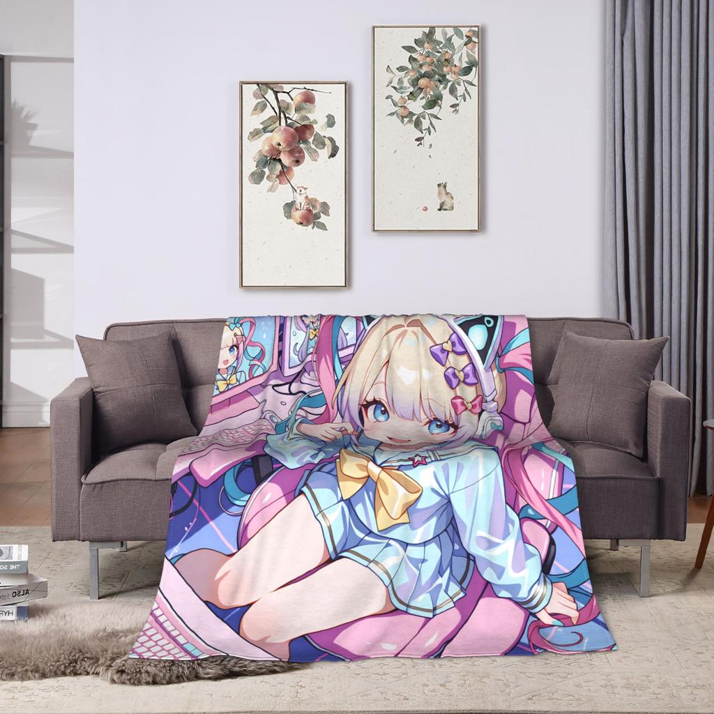 Needy Streamer Overload Kangel Plush Blanket Children  Flannel Throw Blanket For Couch Warm Custom Quality Bedspread Gift Idea