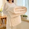 Category A Thicken Jacquard Velvet  Warm  Autumn Winter Blankets Soft Skin-friendly Warmth Sofa Blanket Warmth Comfortable Duvet