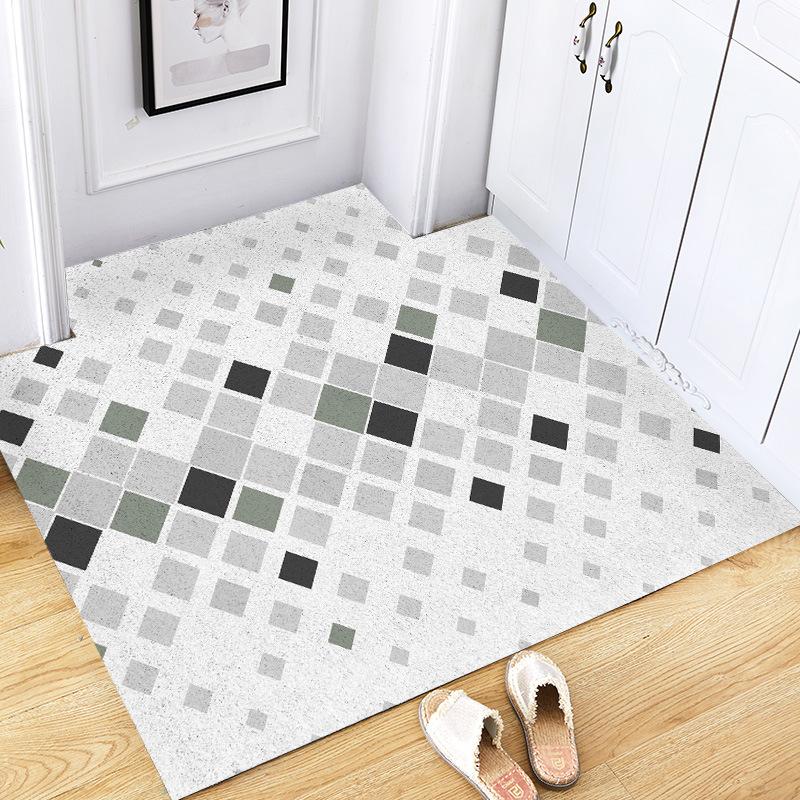 Коврик для двери скандинавская полоса ковер противоскользящий грязеснимающий пылеудаляющий коврик ковер гостиная комната для помещений шелковая петля стриженый домашний напольный придверный коврик