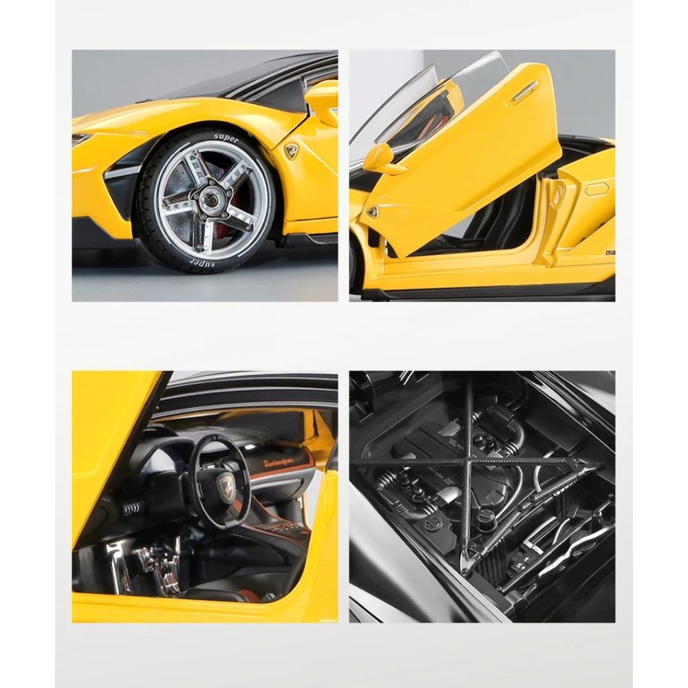 1/18 Lamborghini Centenario LP770-4 Суперкар Сплав Автомобиль Литье под давлением и Игрушечные Транспортные Средства Металлическая Модель Игрушечного Автомобиля Звук и Свет Коллекция Детская Игрушка