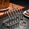 Toast Tray Pie Rack Toast Film Display Rack Buffet Snack Rack Cake Stands for Party Events Stainless Steel Sandwich Bread