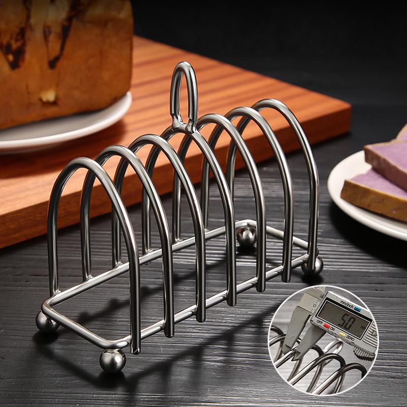 Toast Tray Pie Rack Toast Film Display Rack Buffet Snack Rack Cake Stands for Party Events Stainless Steel Sandwich Bread