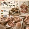 Highland Cow Sewing Kit 3D Layered Fabric Art DIY for Adults, Beginner-Friendly Decorative Animal Portrait Diy Quilt Craft Set, Handmade Farmhouse