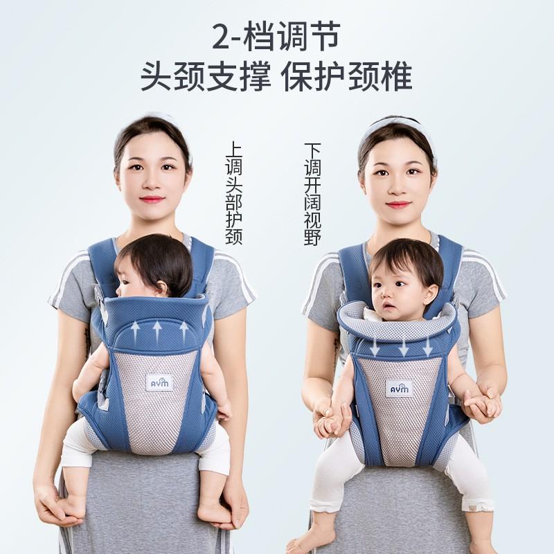 Lightweight Front-Facing Baby Carrier With Waist Support Travel Outdoor Use Adjustable Shoulder Strap Dual Mode