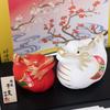 Seto Togeisha 2024 Zodiac Figurine Compact Dragon Dragon Tatsu New Year Decoration Good Luck Red and White Dragon Parent and Child Small Shoho Kiln