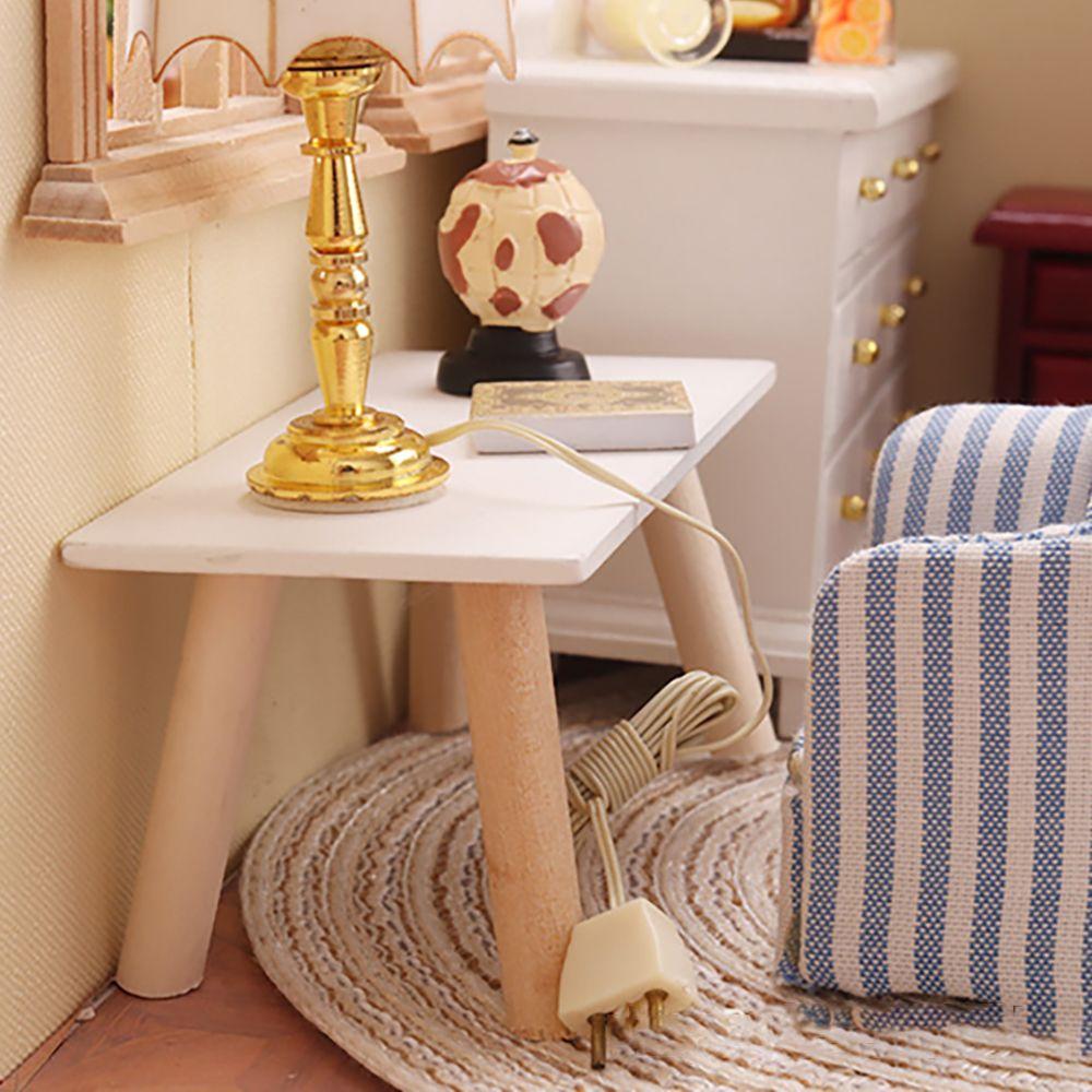 Подставка для цветов Реквизит для фотосъемки Миниатюрный чайный столик Деревянный табурет Мебель для кукольного домика Аксессуары для кукол