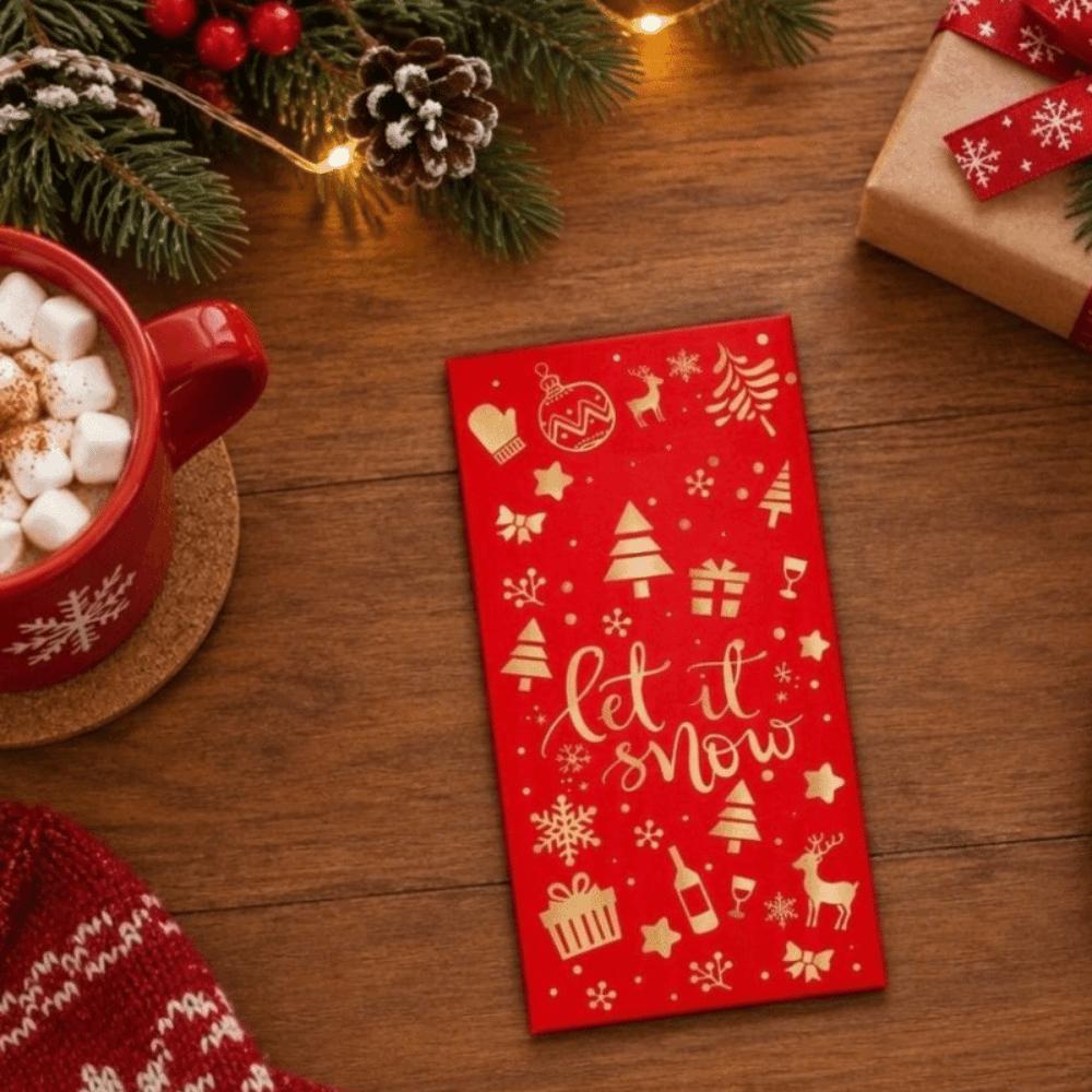 6PCS Xmas Tree Pattern Christmas Money Envelopes Hot-stamped Christmas Gift Envelope  Families