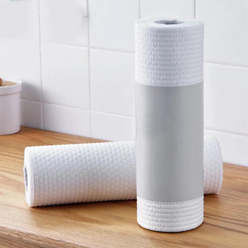50 шт./рулон Ленивая тряпка одноразовая салфетка для уборки нетканое полотенце для мытья посуды впитывающее бумажное полотенце кухонные принадлежности тряпки
