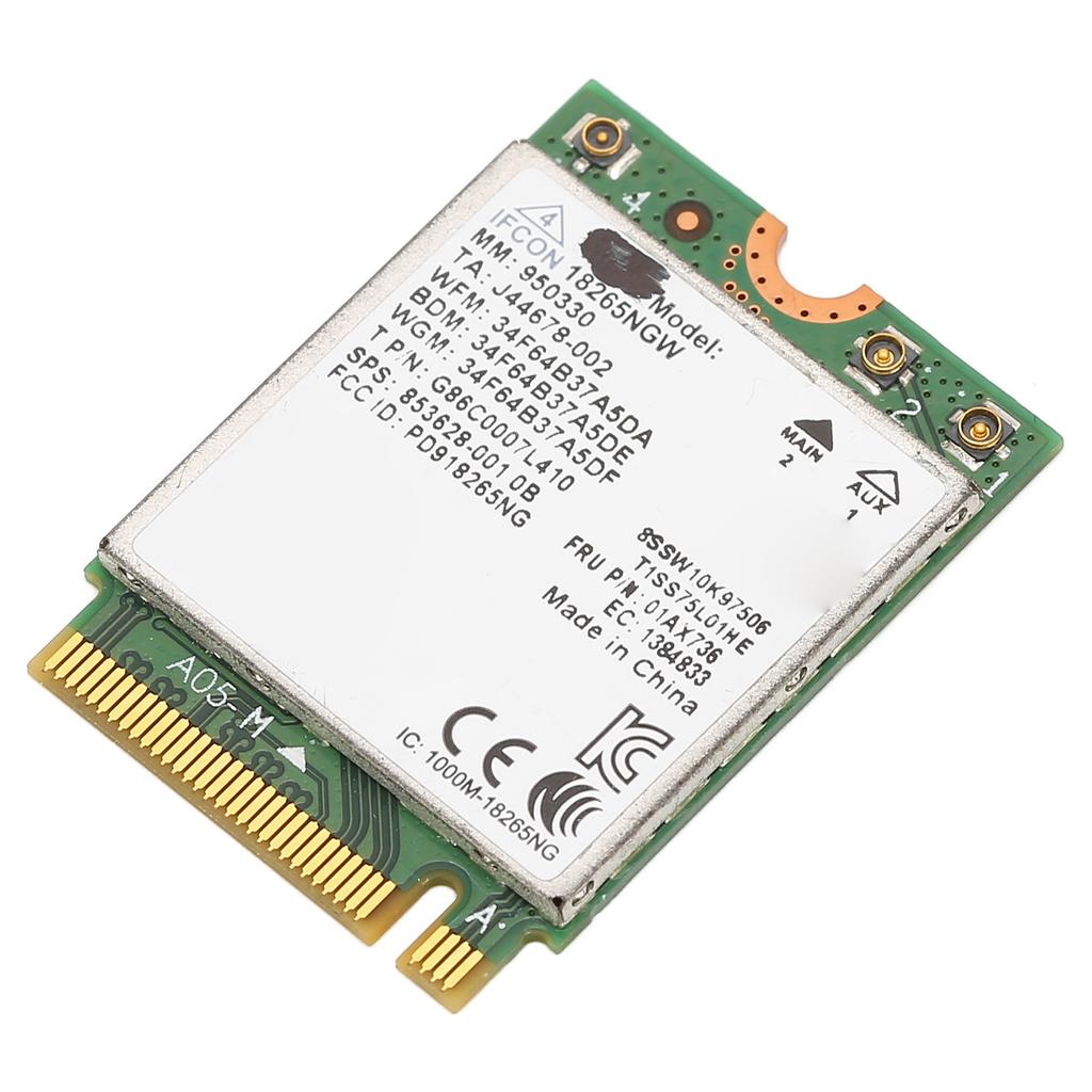 Dual Band WiFi Card 2.4Ghz 5Ghz 867Mbps Bluetooth 4.2 NGFF Wireless Internet Card for Home Office