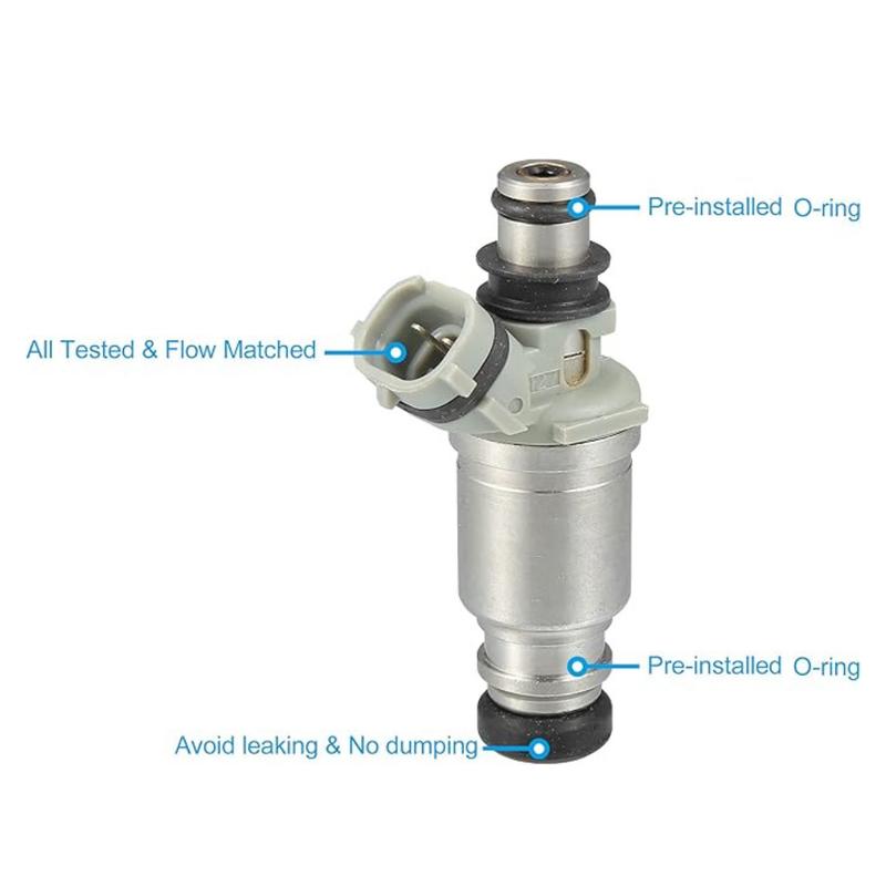 4Pcs/Lot Fuel Injectors 23250-16120 23209-16120 for Toyota Celica Corolla Geo Prizm 1.6 Flow matched 2325016120