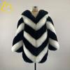 New Medium and Long Imitation Fox Fur Coat Women's Color Matching Slim Fit Warm Fake Fur Coat