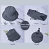 Portable Foldable Bucket Hat Waterproof Fisherman Cap Rain Hat Fishing Hat  Hiking