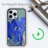 Amybeager Art Чехол для телефона для iPhone 15 14 13 12 11 Plus Pro Max Magsafe Магнитная Беспроводная Зарядка
