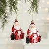 2PCS Plastic Christmas Hanging Decoration Red&white Christmas Tree Ornament  Christmas