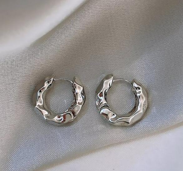 Корейские круглые серьги класса люкс с золотым покрытием - Экологически чистый CLE