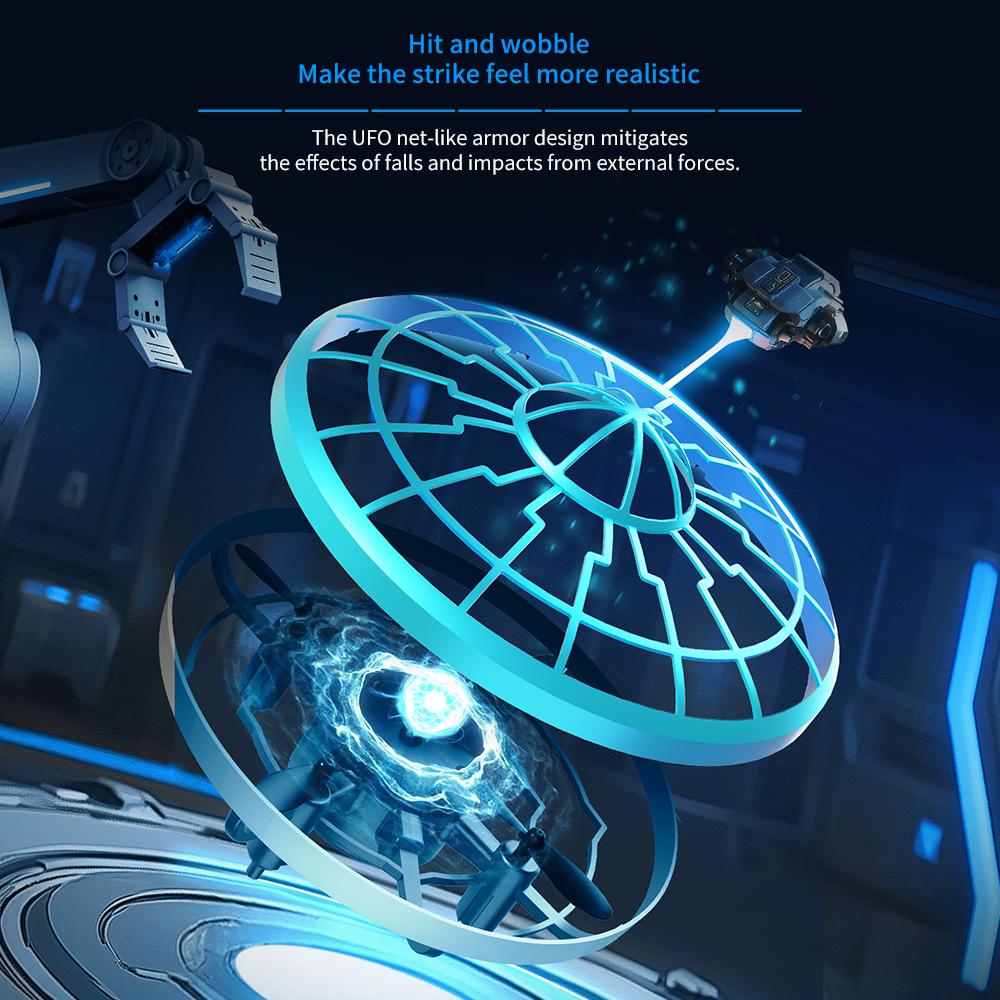 XS4 Многоцветный Инфракрасный Сенсорный Дрон Летающая Тарелка Мини Индукционная Летающая Игрушка для Детей на День Рождения Пульт Дистанционного Управления НЛО Летающие Игрушки