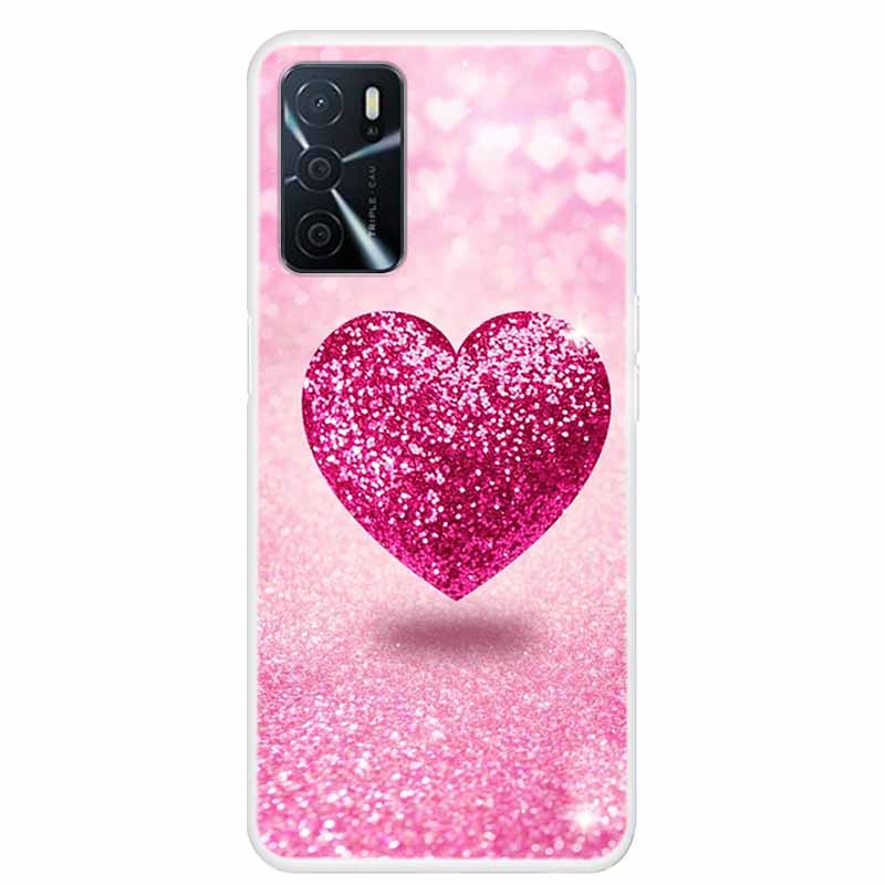 Роскошный Чехол Для Oppo A16 A16S Мягкий Силиконовый TPU Задняя Крышка Для Oppo A16S Чехол Coque OppoA16S CPH2271 Любовь Прозрачный Ударопрочный Funda