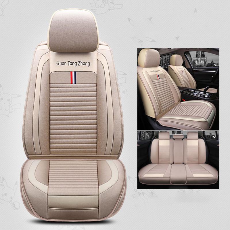 Универсальные чехлы на автомобильные сиденья, комплект чехлов на передние и задние сиденья, кожаная подушка, защитный коврик для автомобильных кресел, автомобильные аксессуары, четыре сезона