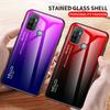 Fashion Gradient Tempered Glass Case For Vivo Y72 Y52 5G Y19S Realme 6 8 10 14 Pro C3 C63 C61 C75 OPPO Reno 13 F A53 A52 A72 Colorful Back Phone Cover