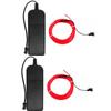 2 Pcs 5m LED Bicycle Frame Light Waterproof Neon Tube Rope Lights Frame Strip Light  DIY Decoration