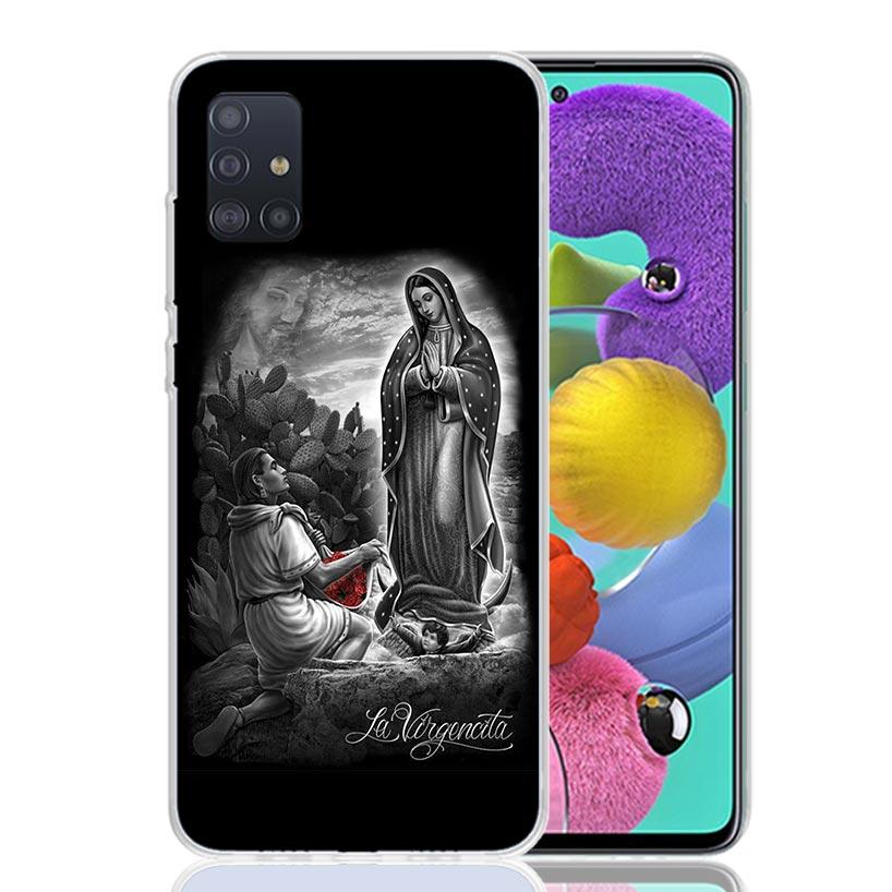 Virgin De Guadalupe Virgen Mary Phone Case For Samsung Galaxy A52 A32 A22 A12 A02S A50S A30S A51 A31 AA71 Note 20 Ultra 10 S10 P