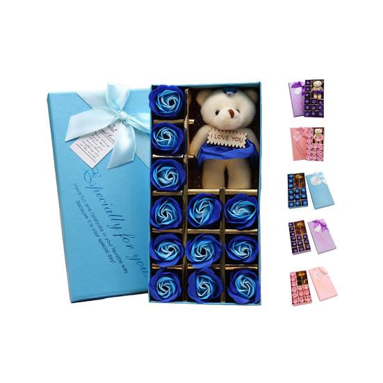 12 шт. стильное мыло с цветами, многофункциональная коробка, пылезащитное, широкое цветовое мыло с ароматом розы