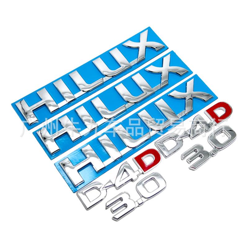 Suitable for HILUX labeling Hilax body sticker HILUX logo D4D 2.8 letter sticker English label