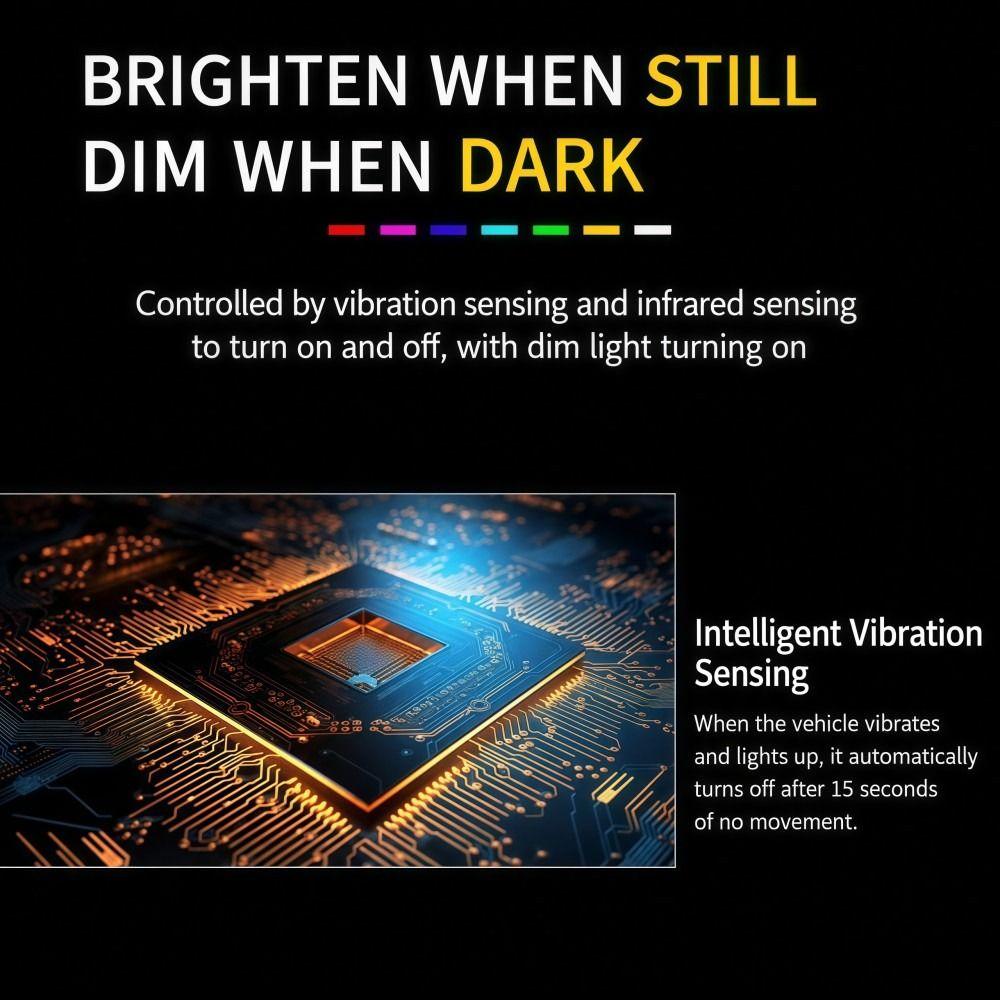 7 Colors Colorful Light Coaster LED Ambient Light Coaster  Vehicle Decoration