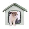VEVOR Elevated Heated Cat House, Outdoor Kitty Shelter with Timer