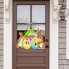 Easter Door Sign Happy Easter Door Welcome Sign Front Door Hanging Decoration with Rope for Wall Home Indoor Outdoor Spring Decor