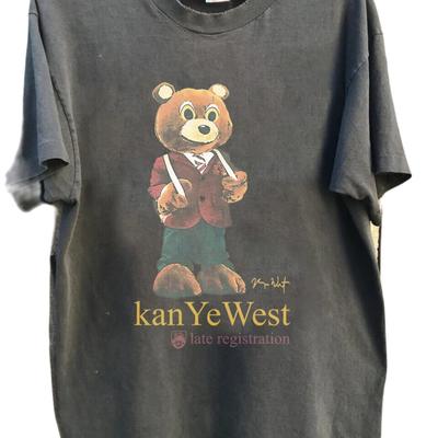Канье Уэст College Dropout Винтажная хлопковая унисекс футболка Подарок для фаната KH2653