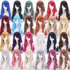 Cosply Wig 70 Cm Red Long Curly Synthetic Wig Anime Halloween Wig Body Lucky Girl Ruby Gillman Christmas Party