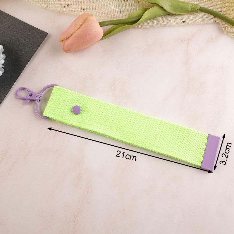New Fashion Cotton Keychain Lanyard Car Keys Canvas Strap Keyring Schoolbag Backpack Pendent Key Chain Wrist Straps