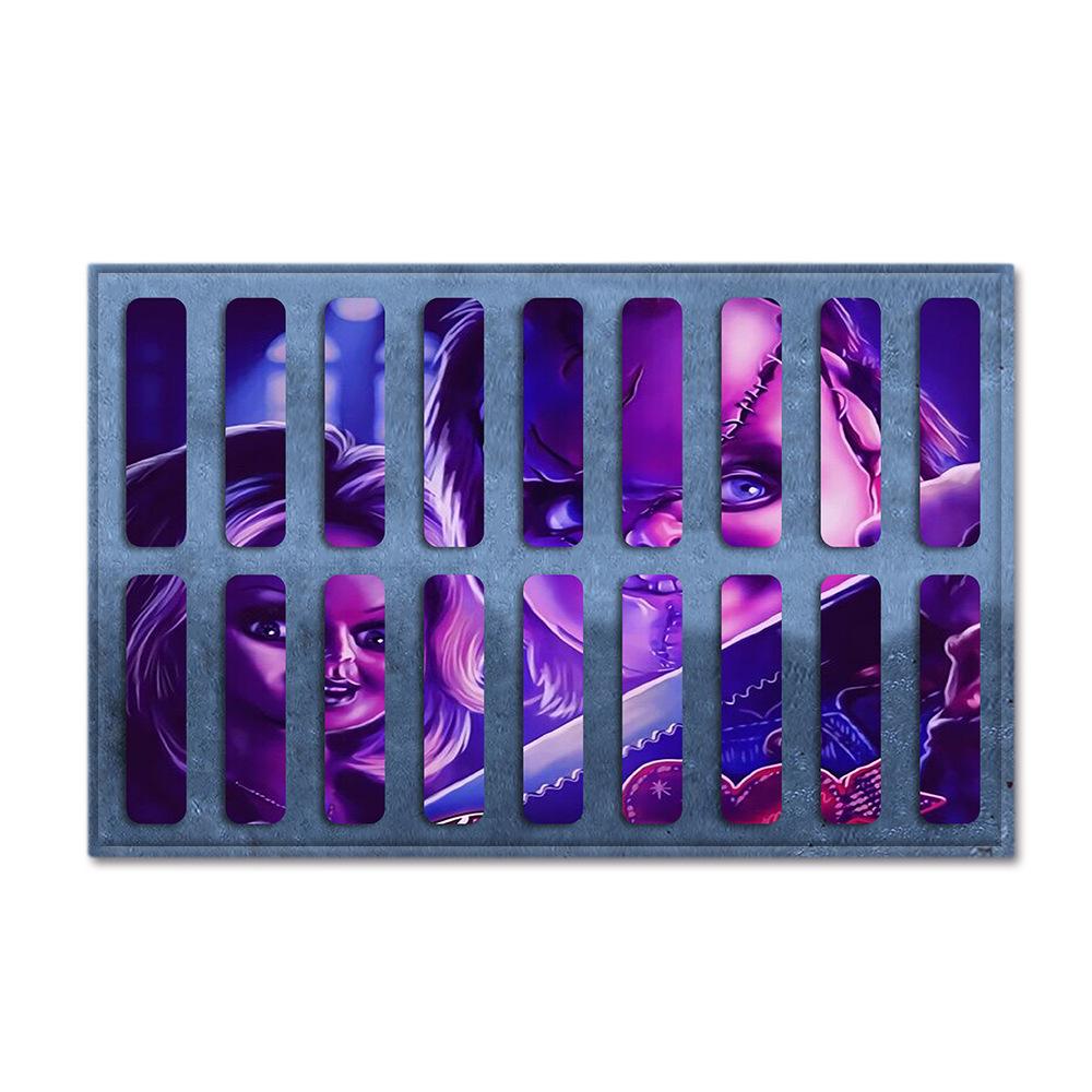 Hot Sale Halloween Series Manhole Clown 3D Thriller Grimace Non-Slip Floor Mat Bathroom Door Mat Factory