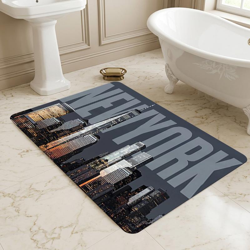 New York Cityscape Living Room Nonslip Area Rug Soft Carpet For Bedroom Game Playroom Sofa Office Home Decor Doormat Christmas Gift C926203