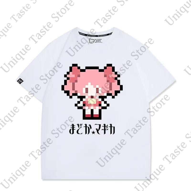 Футболка Puella Magi Madoka Magica MadokaMagica Канаме Мадока Мики Саяка Сакура Кёко Футболка Летняя Хлопковая С Коротким Рукавом