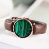 Hannah Martin Women Watches Fashion Quartz Movement Relogio Feminino Emerald Rose Gold Waterproof WristWatches