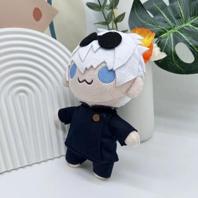 21cm New Jujutsu Kaisen Hand Puppet Mini Plushie Toy Cute Soft Toys Stuffed Gojo and Geto Pillow Dolls Kid Birthday Christmas Gift Cosplay Props