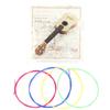 Набор из 4 шт. Цветные нейлоновые струны Запасная часть Аксессуар для укулеле